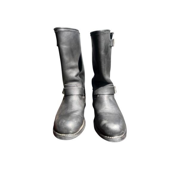 X Element Harness Biker Motorcycle Boot Black Leather Men size 11